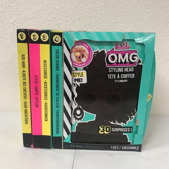 L.O.L. Surprise O.M.G. Styling Head Royal Bee with Stick-On Hair - BOX D… - Picture 4 of 6